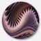 Designart - Purple Waves Fractal Wall Art' Abstract Metal Circle Wall Art Print